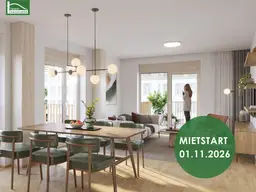 3- Zimmer Traumwohnung mit Balkon im Palais Rosé, Wien 1030