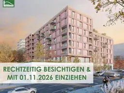 Helle 2-Zimmer-Wohnung, Balkon &amp; Grünblick im Palais Rosé