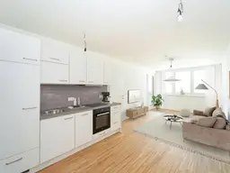 Drei-Zimmer-Dachgeschoßwohnung mit Balkon und Dachterrasse - Erstbezug - zu mieten in 1020 Wien