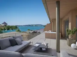 MIT SEEZUGANG: 4-Zimmer-Wohnung mit Blick über den See