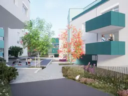 Neubau-Wohnung mit kleinem Garten in Stockerau