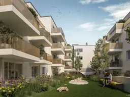 Geförderte 3 Zimmerwohnung mit großer Terrasse - Neubau