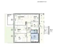 Neubau! Geförderte 3 Zimmerwohnung mit Balkon in Absdorf!