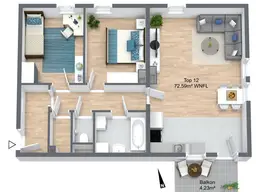 3 Zimmerwohnung mit Balkon! Provisionsfrei!