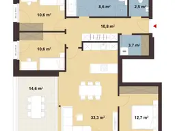 4-Zimmer-Terrassenwohnung mit guter Raumeinteilung | Top 11