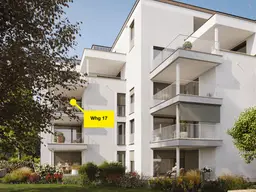 3-Zimmerwohnung mit Terrasse | Top 17