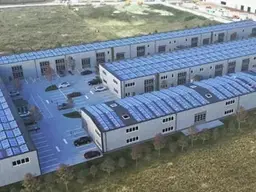 18 neu gebaute Hallen zu vermieten aktuell noch eine 60 m² Halle frei.- neue Hallen ab Sommer 27 verfügbar