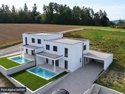 Moderne Doppelhaushälfte mit Pool in Gerling! NEU GEBAUTE DOPPELHAUSHÄLFTE