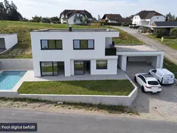 Neugebautes Luxushaus 649.000 EURO NEUER PREIS Ziegelmassiv mit Fernsicht, Pool,Doppelhäuser 495.000mit Pool