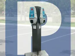 Parkplatz mit E-Ladesäule