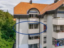 Lichtdurchflutete 3-Zimmer-Whg mit Loggia &amp; Naturblick