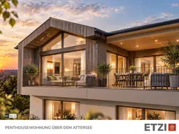 Wohnen über dem Attersee | Penthouse mit großer Terrasse &amp; Seeblick