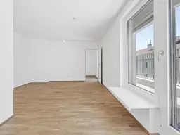 Neubau: helle &amp; ruhige 2-Zimmerwohnung mit Außenfläche | Luftwärmepumpe &amp; Photovoltaikanlage | Schlüsselfertig