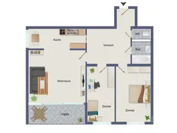 Moderne 3-Zimmer-Wohnung mit Loggia in Wels – Ihr neues Zuhause für 198.000 €!