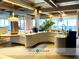 Showroom mit Terrasse und hoher Raumhöhe