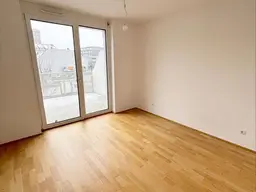 MODERNE 2-ZIMMER-WOHNUNG MIT GROSSER TERRASSE IN EGGENBERG - NÄHE FH