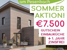 NEUBAU "Modernes Wohnen am Pesenbach" - 16 Doppelhaushälften je mit Garten und Terrasse - BAUSTART ERFOLGT!