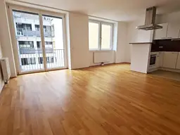 U1-NÄHE, gepflegte 68 m2 Neubau inkl. 4 m2 Loggia, 2 Zimmer, Wannenbad, Parketten, 2. Liftstock, Humboldtgasse