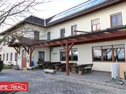 Gasthaus / Restaurant in Aussichtslage mit Gastgarten zu verpachten: optional Festsaal, Zimmer, Eisstockbahn