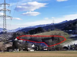 5.500m² attraktives Freiland direkt anschließend an gewidmetes Bauland