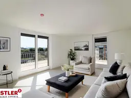 4-Zimmer-Dachterrassenwohnung mit einem unverbauten Blick auf die Traisen.