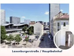 VIELLEICHT DIE ERSTE. EIGENE WOHNUNG . SKYLINE SONNWENDVIERTEL . UNSANIERTES APARTMENT BEIM HAUPTBAHNHOF . COOLER GRUNDRISS