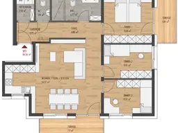 Moderne 4-Zimmer-Neubauwohnung in Birgitz - Ihr neues Zuhause wartet auf Sie! TOP 9