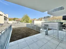 TERRASSEN-WOHNUNG - Erstbezug - 2 Zimmer - ca. 43m² NFL - EINBAUKÜCHE - Dachgarten - Garage optional