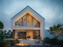Bauen Sie Ihr Traumhaus in Breitenfurt – Grundstück mit Entwurfsstudie für zwei stilvolle Doppelhaushälften