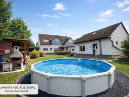 VIEL PLATZ FÜR IHRE IDEEN | Haupthaus &amp; Nebengebäude | 7 Zimmer | Pool | Großer Garten