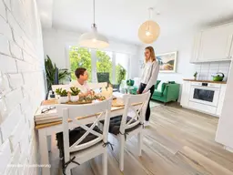 ARCHITEKTEN-WOHNUNG | MÖBLIERT | BJ 2016 | 2 Zimmer | ca. 50 m² NFL | Wohnküche | Balkon