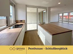 Exklusive Penthouse-Wohnung mit Schloßbergblick im Herzen der Stadt - mit 2 TG Stellplätzen