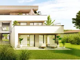Genießen pur: Gartenwohnung mit Terrasse in sonniger Ruhelage - 3 Zimmer Erstbezug 