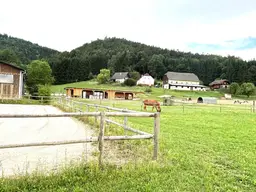 KLEINLANDWIRTSCHAFTLICHES JUWEL! CA.10 HEKTAR WALD! WIESEN! BETRIEBSFLÄCHEN!
