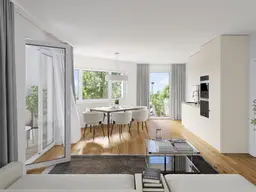 ZUM JUNGBRUNNEN! Eckwohnung mit WOW-Effekt! 3 Zimmer + Viel Liebe zum Detail + Toller Blick + Beste Infrastruktur + Hochwertige Materialien + Garagenplatz optional!