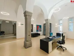 548 m² neuwertige, voll ausgestattete barrierefreie XXL-Büro-/Geschäftsfläche in den Dragoner Höfen Wels mit weitreichendem Mitgestaltungsfreiraum!