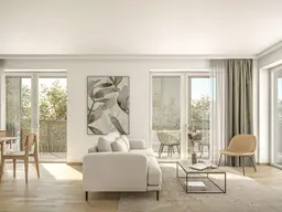 Ruhelage am Bindermichl: Perfekt aufgeteilte 3-Zimmer Wohnung mit 26 m² großem Balkon