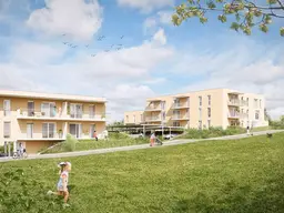 PROVISIONSFREI - Lichtdurchflutete Erstbezugswohnung mit großem Balkon - geförderte Miete - 3 Zimmer 