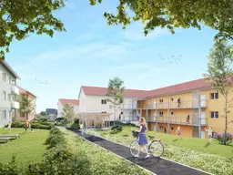 PROVISIONSFREI - ERSTBEZUG - Helle 4-Zimmer-Wohnung in ruhiger Lage mit Garten - SÜDSEITE - geförderte Miete - 4 Zimmer 