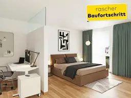 Rascher Baufortschritt! "PILLmein" - 3 Raumwohnung mit 9 m² Balkon (Top 1.6)