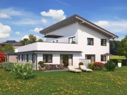 FernBlick 3: 4-Zimmer-Gartenwohnung mit Südterrasse in Perwang am Grabensee!