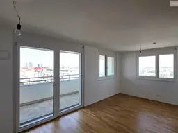 MEGA-WETBLICK!! Neubauwohnung mit großer Loggia und Deckenkühlung / 7.OG!