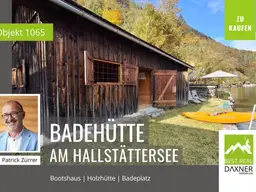 Einzigartig: Hütte und Badeplatz direkt am Hallstättersee.