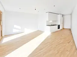 Sonnwendviertel: 1-Zimmer-Wohnung mit Balkon im 17. OG – Fitnessraum, Co-Working &amp; Rooftop-Terrasse inklusive!