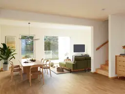 Wohnen im Einklang mit der Natur: Nachhaltige Reihenhäuser mit großzügigen Fensterfronten