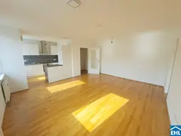 Innenhofseitige 2-Zimmer-Wohnung nahe dem Millennium Tower
