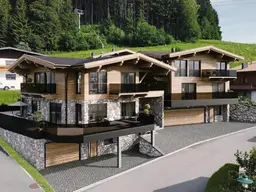 Chalet mit teilw. Freizeitwohnsitz im Bergdoktor Dorf Ellmau mit Blick auf den Wilden Kaiser re.