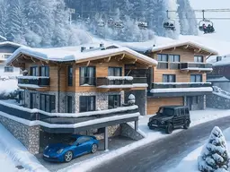 Chalet mit teilw. Freizeitwohnsitz im Bergdoktor Dorf Ellmau mit Blick auf den Wilden Kaiser li.