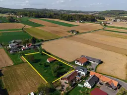 8093 St. Peter Ottersbach: südöstlich von Graz - Baugrundstück sonnig, eben, ruhig gelegen mit viel Platz für Ihre Familie