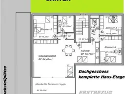 Großzügige, überdachte Terrasse, 4 Zimmer, in Ruhelage im Südosten von Graz